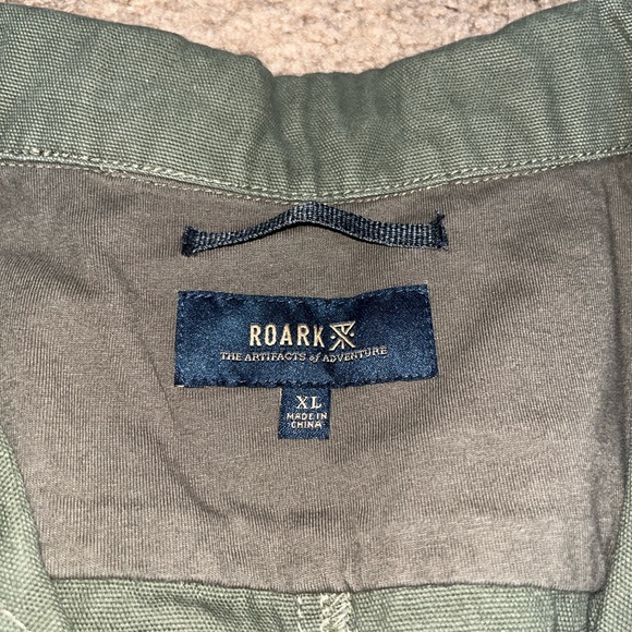 ROARK Hebrides Lightweight Unlined Workwear Utility Jacket Light Army Green XL - Picture 7 of 8
